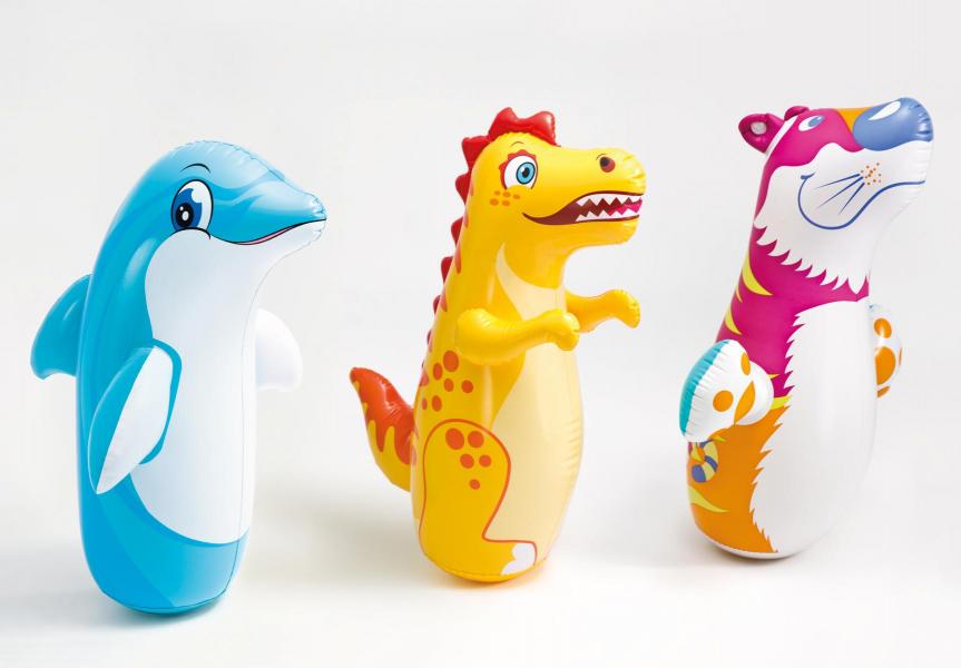 Мини бопперс надувная игрушка-неваляшка "Зверюшка" 3 вида (91см) 24 шт/упак 44669